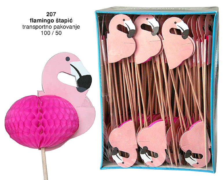 Bragio Plastics - Flamingo pick