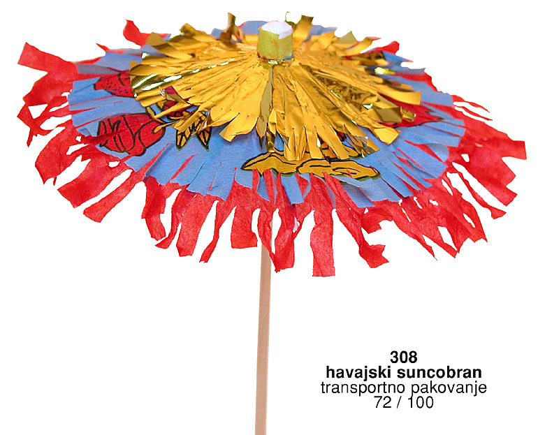 Bragio Plastics - Hawaiian parasol pick