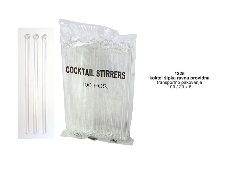 Bragio Plastics - Cocktail stirrers Mixclear beam stirrer
