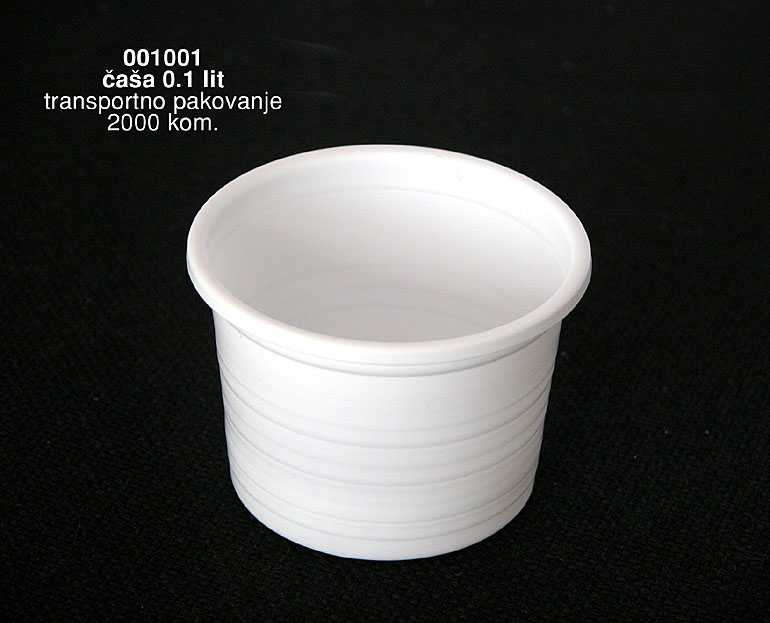 Bragio Plastics - Plastična čaša 0.1 lit