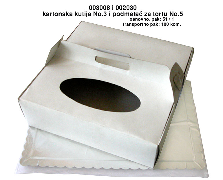 Bragio Plastics - Cardboard dish for cake No. 5