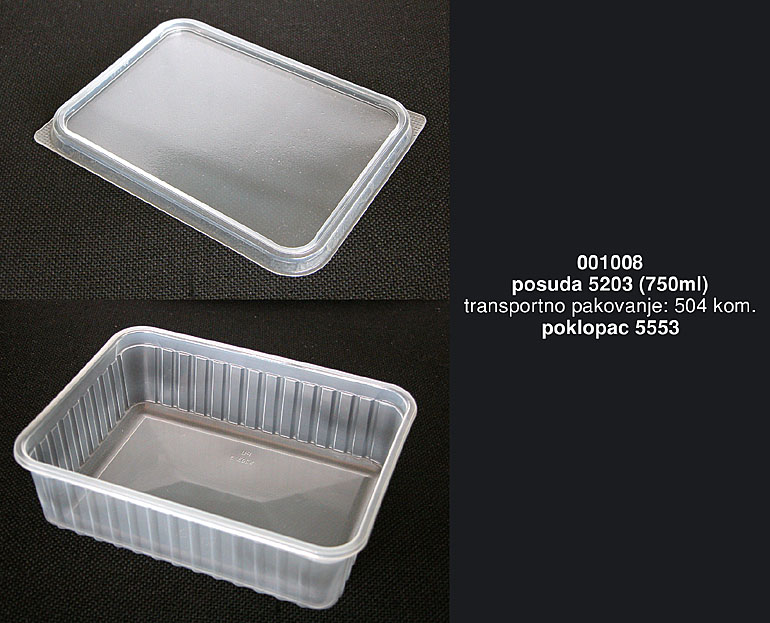 Bragio Plastics - Plastic plate 5203 (750ml)