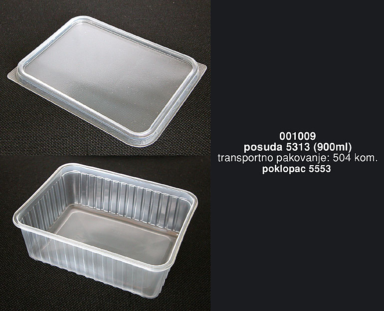 Bragio Plastics - Plastic plate 5313 (900ml)