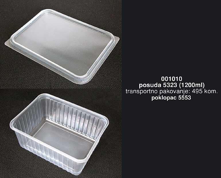 Bragio Plastics - Plastic plate 5323 (1200ml)
