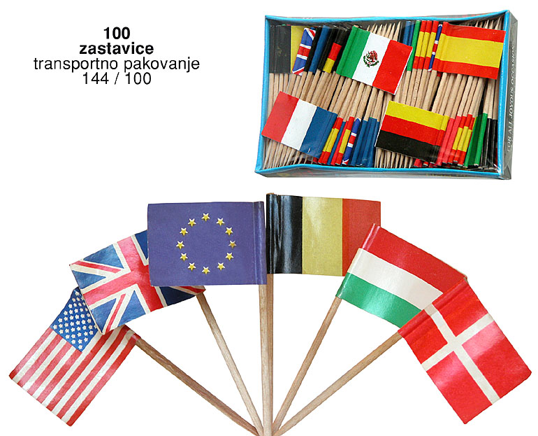 Bragio Plastics - Mix flag pick